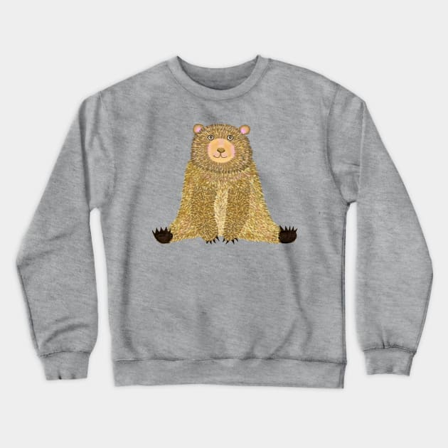 Cute Bear Crewneck Sweatshirt by Lynndarakos